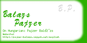 balazs pajzer business card